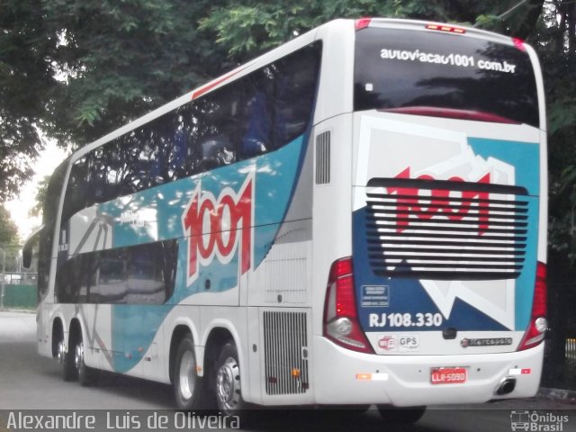 Auto Viação 1001 RJ 108.330 na cidade de São Paulo, São Paulo, Brasil, por Alexandre  Luis de Oliveira. Número da foto: #3013408.