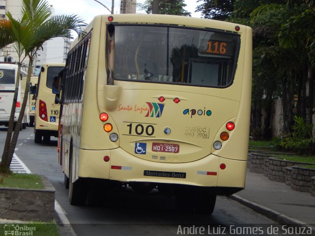 VSLL - Viação Santa Luzia 100 na cidade de Juiz de Fora, Minas Gerais, Brasil, por André Luiz Gomes de Souza. Número da foto: #3014170.