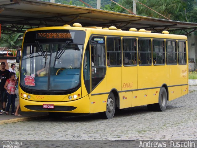 Gidion Transporte e Turismo 10509 na cidade de Joinville, Santa Catarina, Brasil, por Andrews  Fuscolin. ID da foto: 3014633.