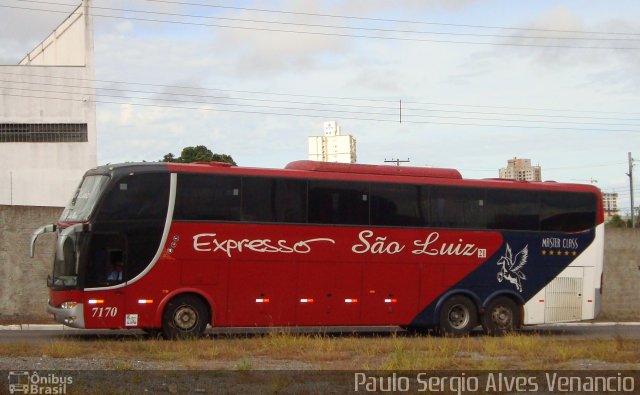 Expresso São Luiz 7170 na cidade de Cuiabá, Mato Grosso, Brasil, por Paulo Sergio Alves Venancio. Número da foto: #3014477.