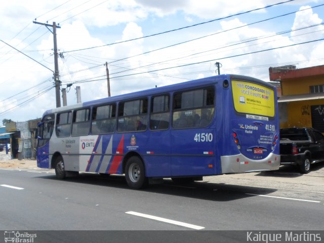 Radial Transporte Coletivo 41.510 na cidade de Itaquaquecetuba, São Paulo, Brasil, por Kaique Martins. ID da foto: 3017644.