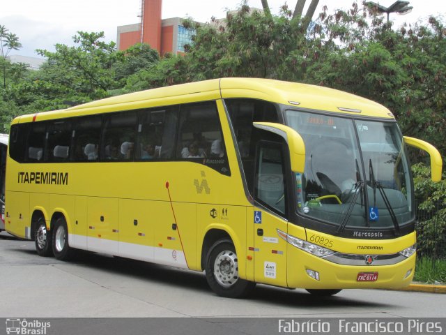Viação Itapemirim 60825 na cidade de São Paulo, São Paulo, Brasil, por Fabrício  Francisco Pires. Número da foto: #3015534.