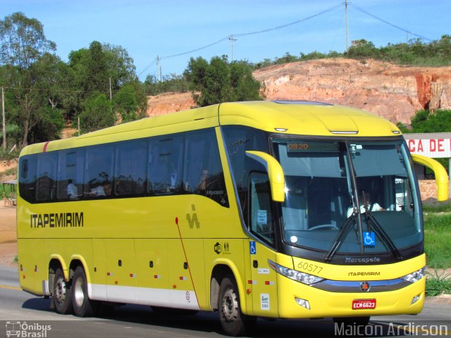 Viação Itapemirim 60577 na cidade de Sabará, Minas Gerais, Brasil, por Maicon Ardirson. ID da foto: 3016587.