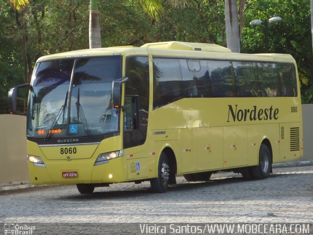 Viação Nordeste 8060 na cidade de Fortaleza, Ceará, Brasil, por Vieira Santos. ID da foto: 3016868.