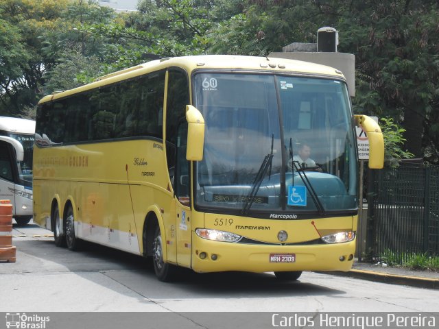 Viação Itapemirim 5519 na cidade de São Paulo, São Paulo, Brasil, por Carlos Henrique Pereira. ID da foto: 3016402.