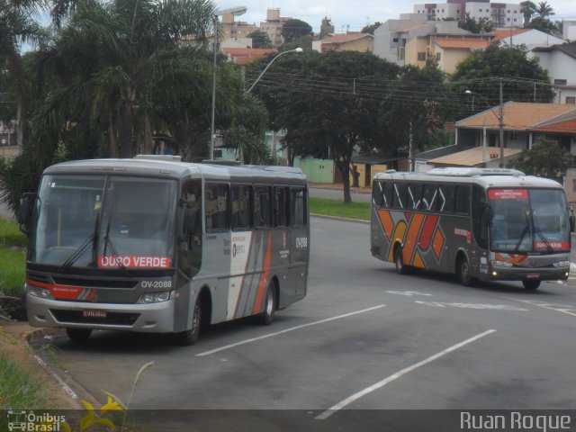 Auto Viação Ouro Verde OV-2088 na cidade de Americana, São Paulo, Brasil, por Ruan Roque. ID da foto: 3015599.