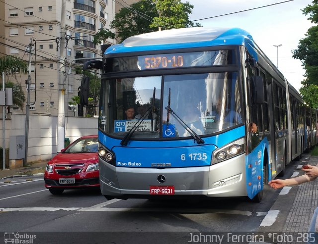 Viação Cidade Dutra 6 1735 na cidade de São Paulo, São Paulo, Brasil, por Johnny Ferreira. ID da foto: 2954819.