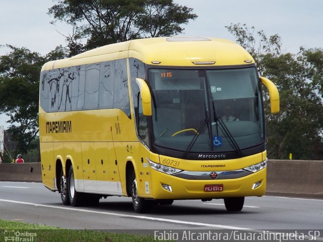 Viação Itapemirim 60731 na cidade de Lorena, São Paulo, Brasil, por Fabio Alcantara. Número da foto: #2956011.