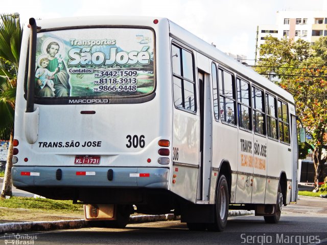 Transporte São José 306 na cidade de Aracaju, Sergipe, Brasil, por Sergio Marques . Número da foto: #2956067.