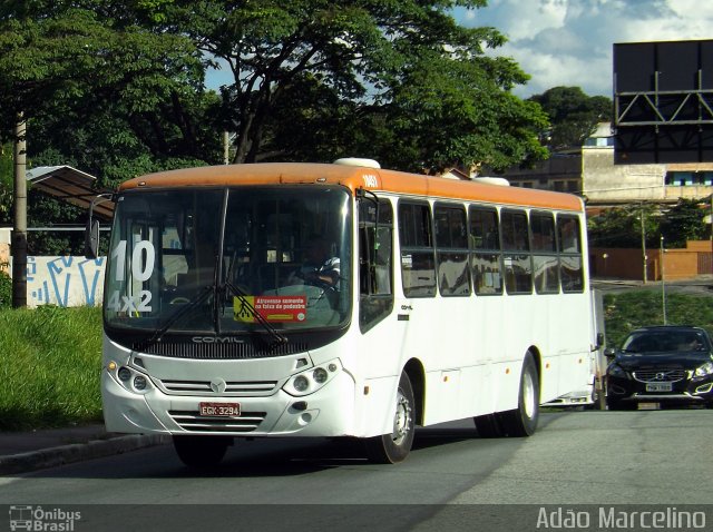 Ônibus Particulares 10451 na cidade de Belo Horizonte, Minas Gerais, Brasil, por Adão Raimundo Marcelino. ID da foto: 2956106.