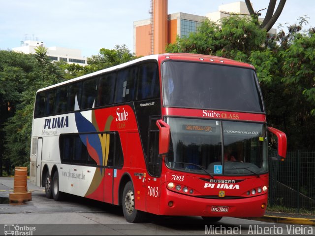 Pluma Conforto e Turismo 7003 na cidade de São Paulo, São Paulo, Brasil, por Michael  Alberto Vieira. Número da foto: #2955456.