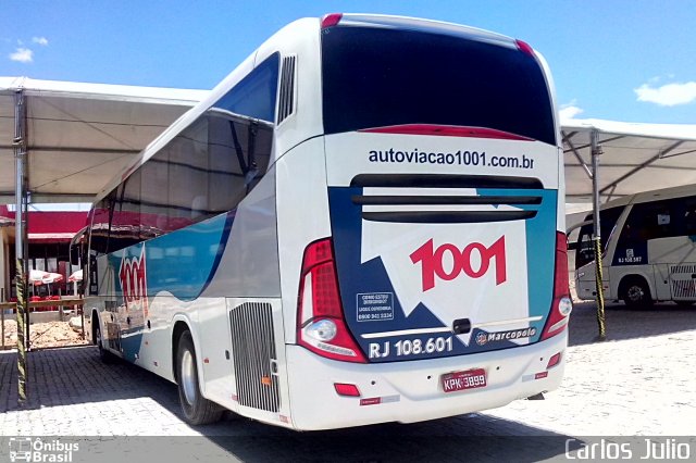 Auto Viação 1001 RJ 108.601 na cidade de Casimiro de Abreu, Rio de Janeiro, Brasil, por Carlos Julio. Número da foto: #2954517.