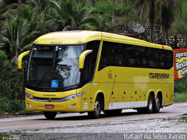 Viação Itapemirim 60539 na cidade de Duque de Caxias, Rio de Janeiro, Brasil, por Rafael da Silva Xarão. ID da foto: 2955745.