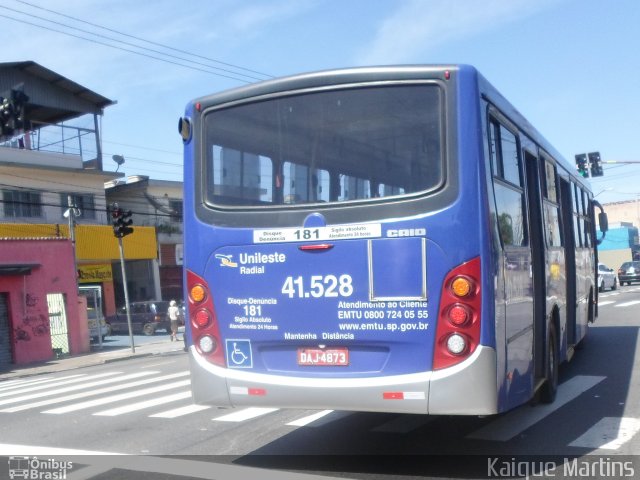 Radial Transporte Coletivo 41.528 na cidade de São Paulo, São Paulo, Brasil, por Kaique Martins. Número da foto: #2954774.