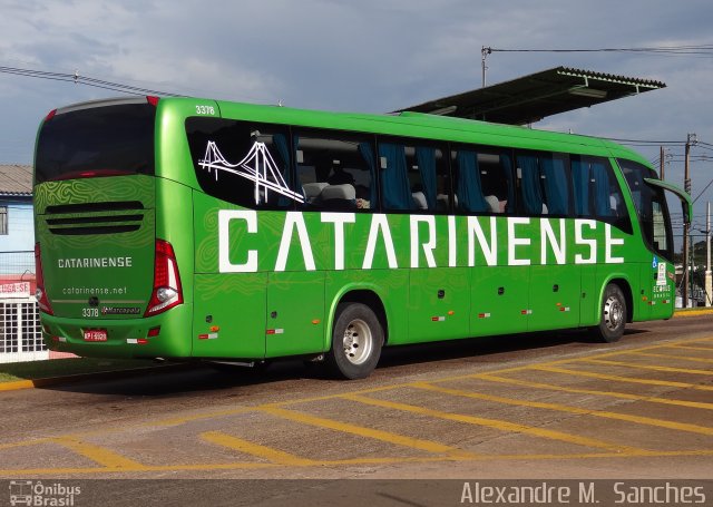 Auto Viação Catarinense 3378 na cidade de Cascavel, Paraná, Brasil, por Alexandre M.  Sanches. ID da foto: 3019712.