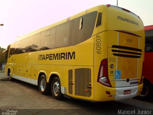 Viação Itapemirim 60807 na cidade de São Paulo, São Paulo, Brasil, por Manoel Junior. Número da foto: #3019115.