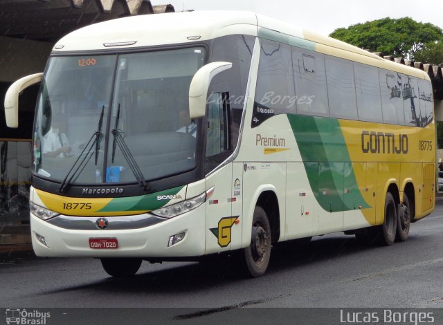 Empresa Gontijo de Transportes 18775 na cidade de Araxá, Minas Gerais, Brasil, por Lucas Borges . Número da foto: #3019452.