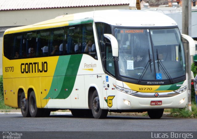 Empresa Gontijo de Transportes 18770 na cidade de Araxá, Minas Gerais, Brasil, por Lucas Borges . Número da foto: #3019464.
