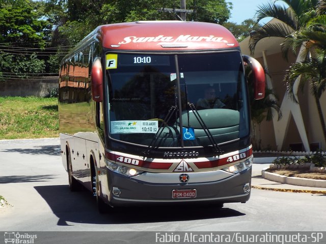 Santa Maria Fretamento e Turismo > Transportes Santa Maria(SP) 400 na cidade de Guaratinguetá, São Paulo, Brasil, por Fabio Alcantara. Número da foto: #3018951.