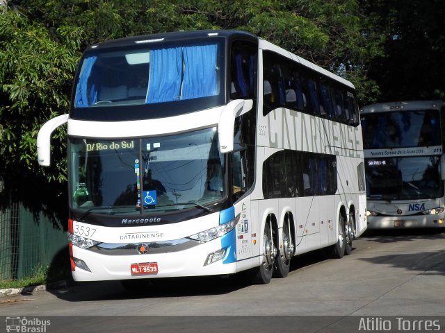 Auto Viação Catarinense 3537 na cidade de São Paulo, São Paulo, Brasil, por Atilio Torres. Número da foto: #3019035.