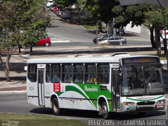 Empresa de Transporte Borborema 0214 na cidade de Campina Grande, Paraíba, Brasil, por José  Roberto. ID da foto: 3021392.