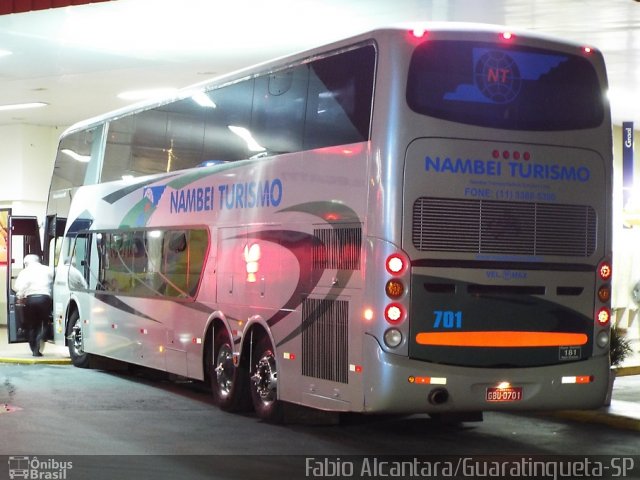 Nambei Turismo 701 na cidade de Guaratinguetá, São Paulo, Brasil, por Fabio Alcantara. ID da foto: 3022333.