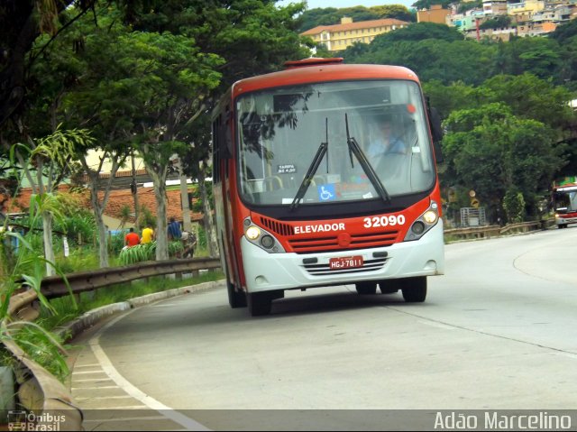 Transvia Transporte Coletivo 32090 na cidade de Belo Horizonte, Minas Gerais, Brasil, por Adão Raimundo Marcelino. ID da foto: 3022842.