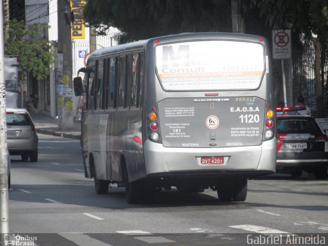 EAOSA - Empresa Auto Ônibus Santo André 1120 na cidade de Diadema, São Paulo, Brasil, por Gabriel Almeida. ID da foto: 3020660.