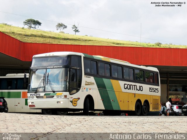 Empresa Gontijo de Transportes 15525 na cidade de João Monlevade, Minas Gerais, Brasil, por Antonio Carlos Fernandes. ID da foto: 3022363.