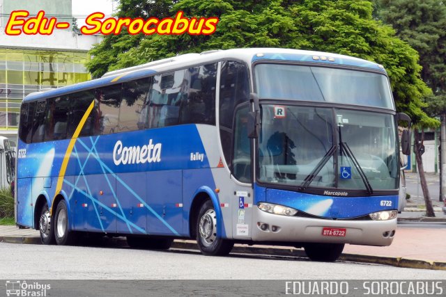 Viação Cometa 6722 na cidade de Sorocaba, São Paulo, Brasil, por EDUARDO - SOROCABUS. ID da foto: 3022219.