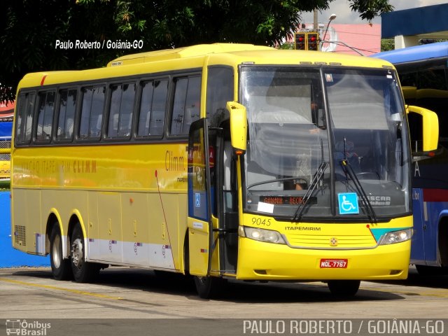 Viação Itapemirim 9045 na cidade de Goiânia, Goiás, Brasil, por Paulo Roberto de Morais Amorim. Número da foto: #3021227.