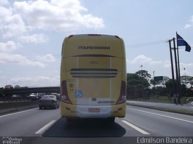 Viação Itapemirim 60665 na cidade de Guarulhos, São Paulo, Brasil, por Edmilson Bandeira. ID da foto: 3021506.