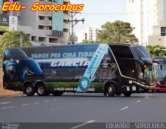 Viação Garcia 7008 na cidade de Sorocaba, São Paulo, Brasil, por EDUARDO - SOROCABUS. Número da foto: #3022211.