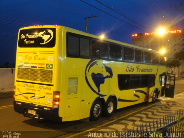 Auto Ônibus São Francisco 18000 na cidade de Presidente Prudente, São Paulo, Brasil, por Antonio de Bastos  e Silva Junior. ID da foto: 2958296.