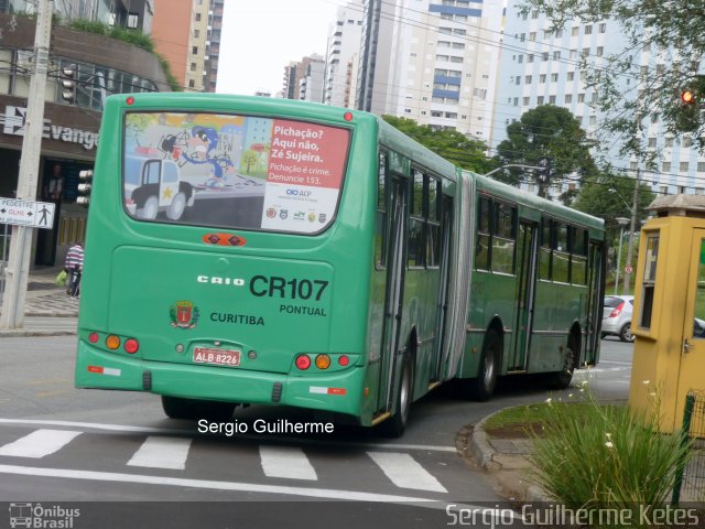 Transporte Coletivo Glória CR107 na cidade de Curitiba, Paraná, Brasil, por Sergio Guilherme Ketes. ID da foto: 2958197.