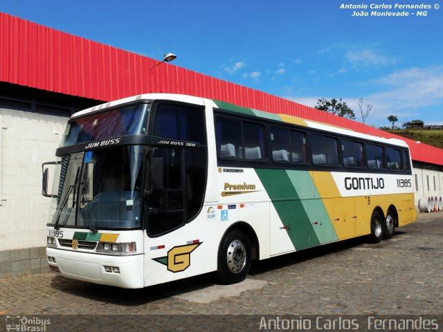 Empresa Gontijo de Transportes 11385 na cidade de João Monlevade, Minas Gerais, Brasil, por Antonio Carlos Fernandes. ID da foto: 2957517.