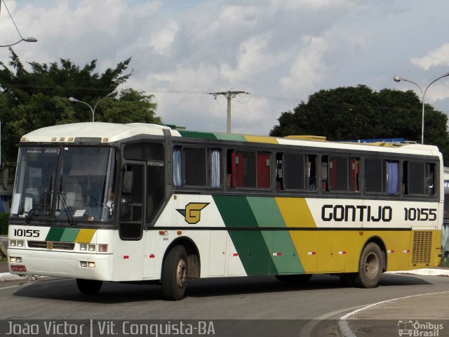 Empresa Gontijo de Transportes 10155 na cidade de Vitória da Conquista, Bahia, Brasil, por João Victor. ID da foto: 2959042.