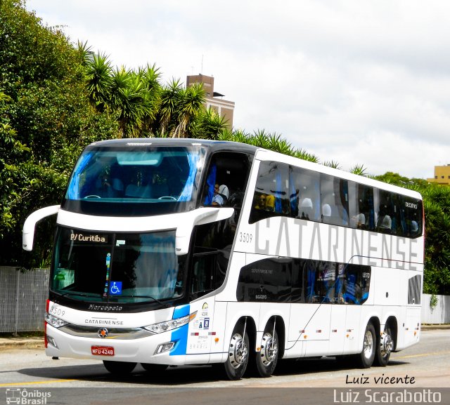 Auto Viação Catarinense 3509 na cidade de Curitiba, Paraná, Brasil, por Luiz Scarabotto . Número da foto: #2960191.