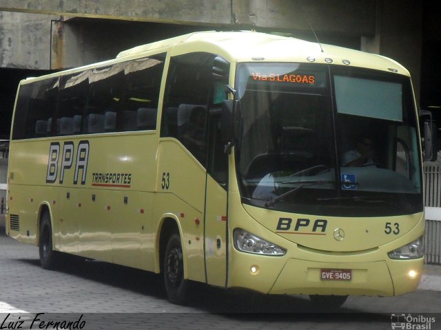 BPA Transportes 53 na cidade de Belo Horizonte, Minas Gerais, Brasil, por Luiz Fernando. Número da foto: #2961758.