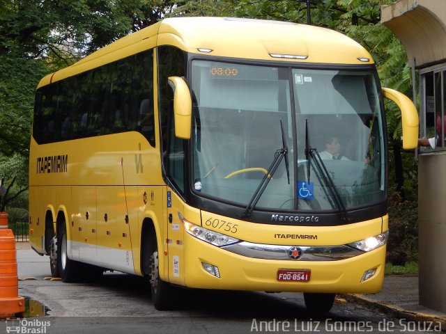 Viação Itapemirim 60755 na cidade de São Paulo, São Paulo, Brasil, por André Luiz Gomes de Souza. ID da foto: 2962933.