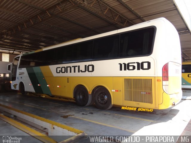 Empresa Gontijo de Transportes 11610 na cidade de Pirapora, Minas Gerais, Brasil, por Wagner Gontijo Várzea da Palma-mg. ID da foto: 2961333.