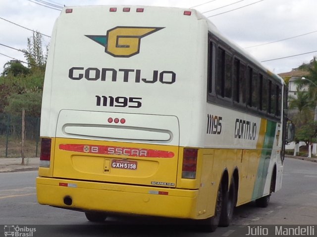 Empresa Gontijo de Transportes 11195 na cidade de Belo Horizonte, Minas Gerais, Brasil, por Júlio  Mandelli. ID da foto: 2962437.