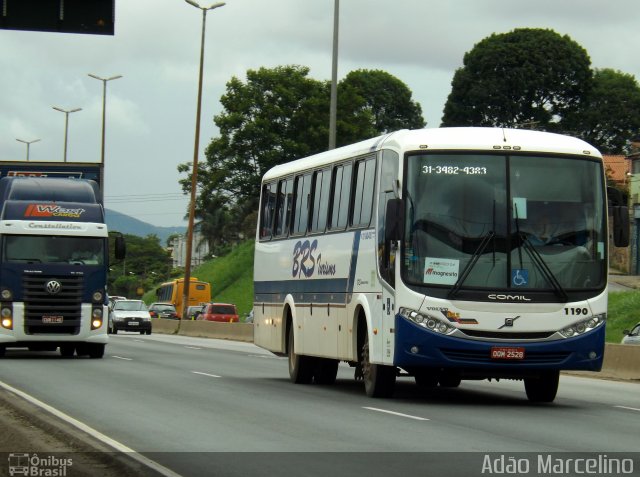 BRS Turismo 1190 na cidade de Belo Horizonte, Minas Gerais, Brasil, por Adão Raimundo Marcelino. ID da foto: 2962664.