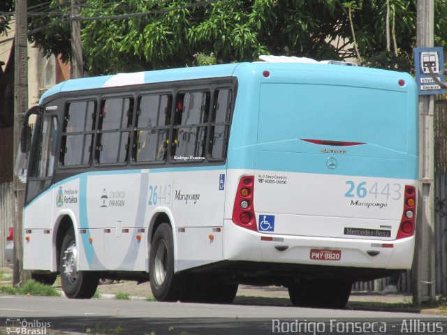 Maraponga Transportes 26443 na cidade de Fortaleza, Ceará, Brasil, por Rodrigo Fonseca. Número da foto: #2962457.