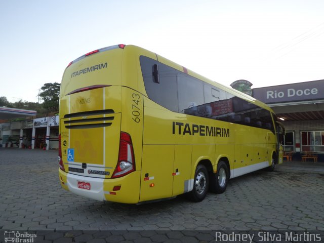 Viação Itapemirim 60743 na cidade de Bom Jesus do Itabapoana, Rio de Janeiro, Brasil, por Rodney Silva Martins. Número da foto: #2962432.