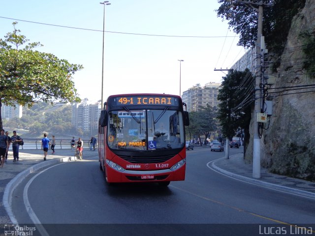 Auto Lotação Ingá 1.1.097 na cidade de Niterói, Rio de Janeiro, Brasil, por Lucas Lima. ID da foto: 2964918.