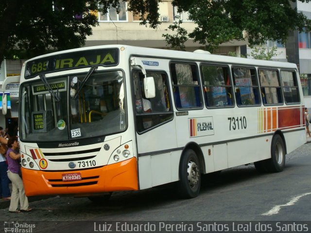 Viação Rubanil 73110 na cidade de Rio de Janeiro, Rio de Janeiro, Brasil, por Luiz Eduardo Pereira Santos Leal dos Santos. ID da foto: 2964647.