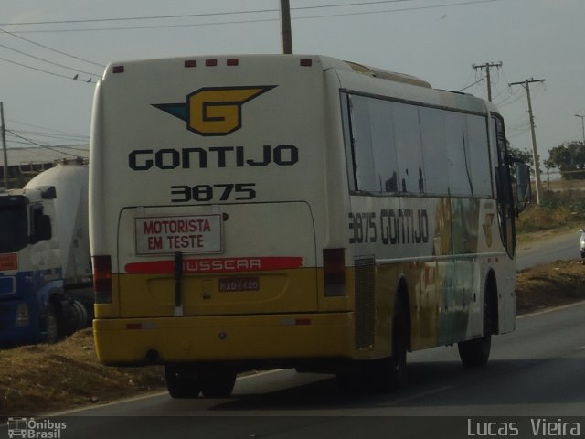 Empresa Gontijo de Transportes 3875 na cidade de Belo Horizonte, Minas Gerais, Brasil, por Lucas Vieira. ID da foto: 2963801.