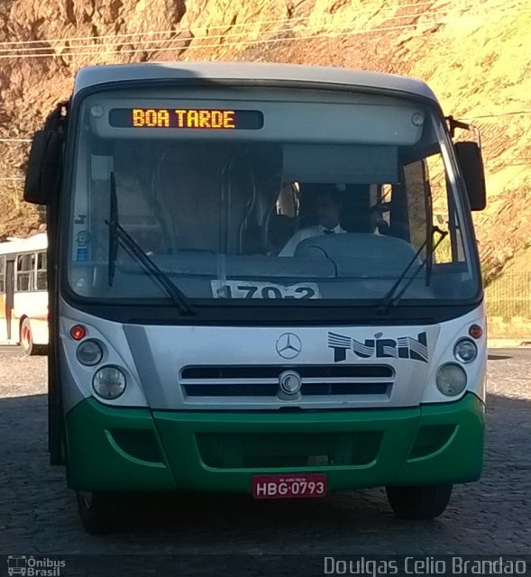 Turin Transportes 3230 na cidade de Ouro Preto, Minas Gerais, Brasil, por Douglas Célio Brandao. ID da foto: 2964775.