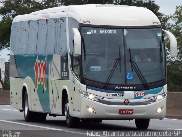 Auto Viação 1001 RJ 108.569 na cidade de Lorena, São Paulo, Brasil, por Fabio Alcantara. ID da foto: 2965183.